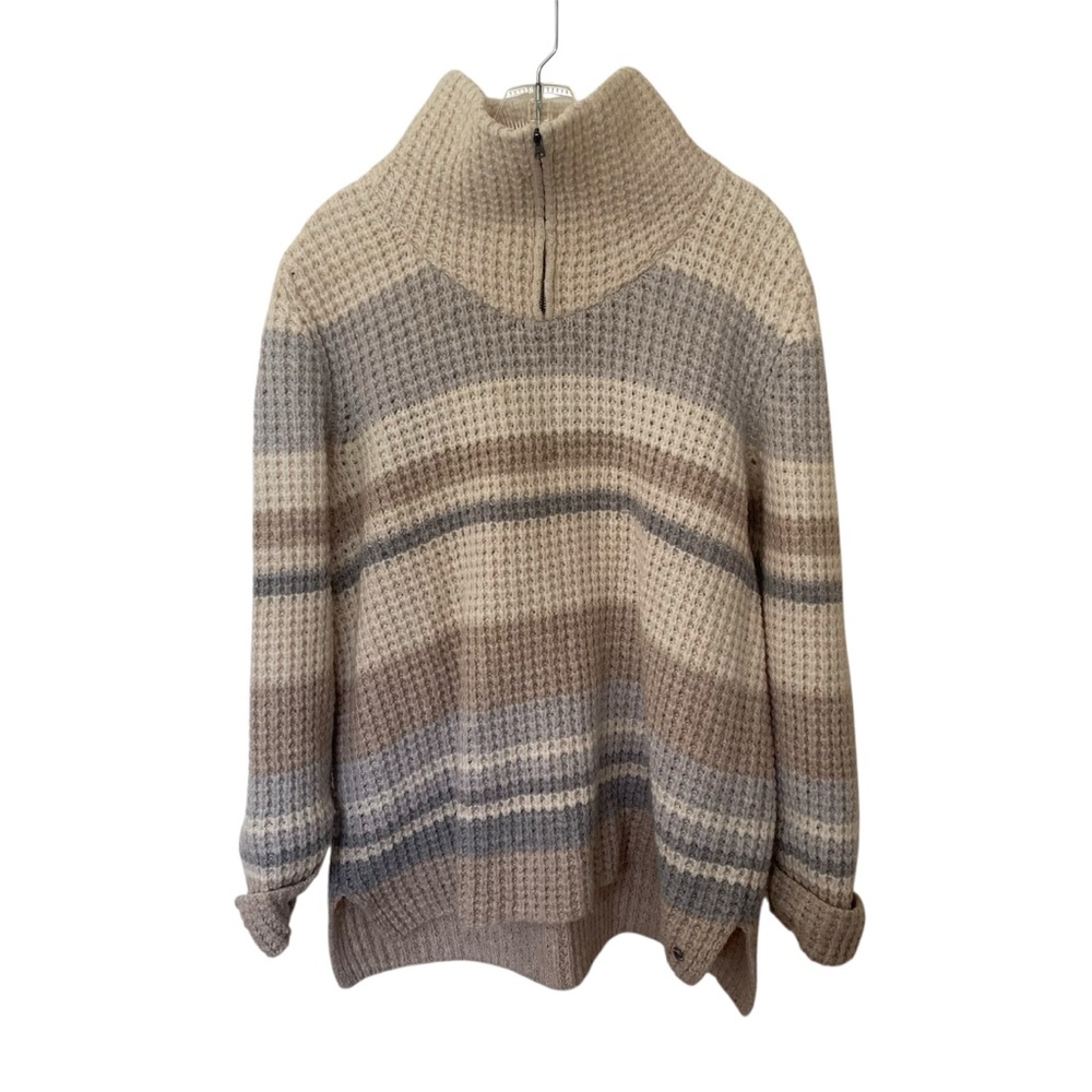 Eddie Bauer Wool Blend Knit Striped Sweater - Picture 1 of 11